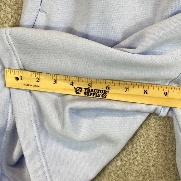 Nike athletic sweat shorts powder blue Med standard fit knee length athleisure - Picture 6 of 10